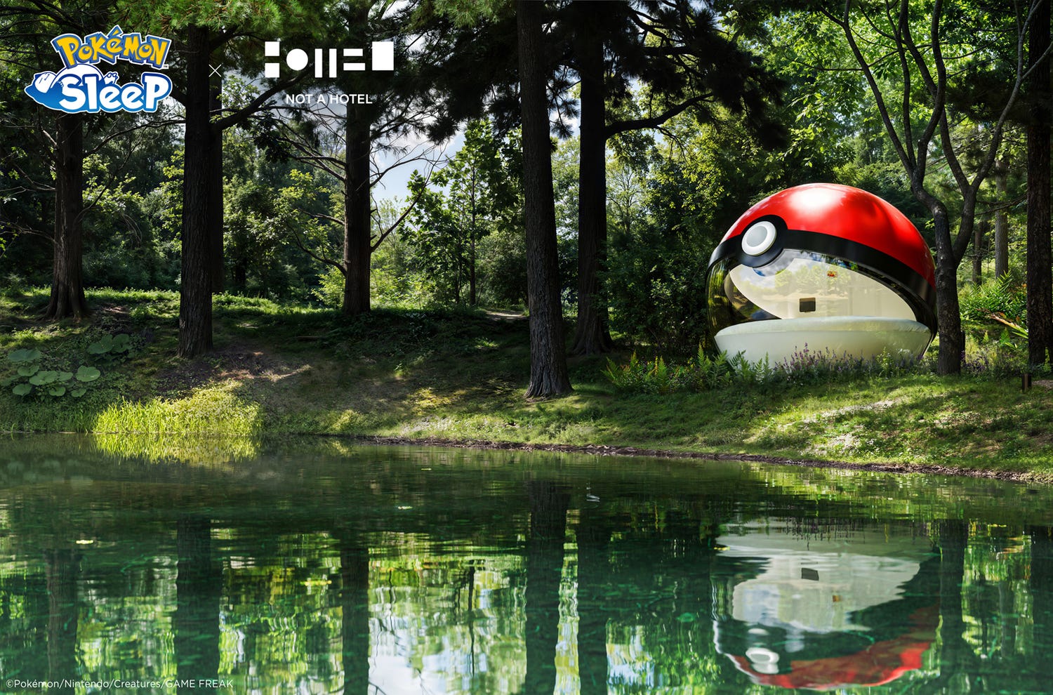 北海道・苫小牧に「泊まれるモンスターボール」出現 湖のほとりでポケモンの世界を堪能できる特別体験