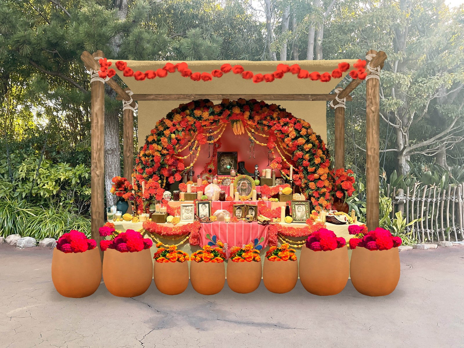 プエンテ・ブエナ・ヴィスタ周辺のデコレーション（C）Disney/Pixar