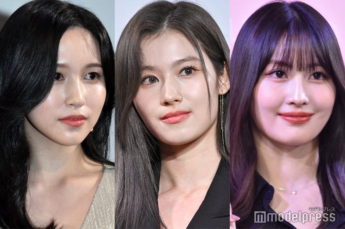 (左から)ミナ、サナ、モモ(C)モデルプレス