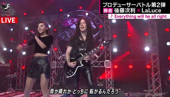 LaLuce、マーティ・フリードマン氏/26日放送「ラストアイドル in AbemaTV」#13より(C)AbemaTV