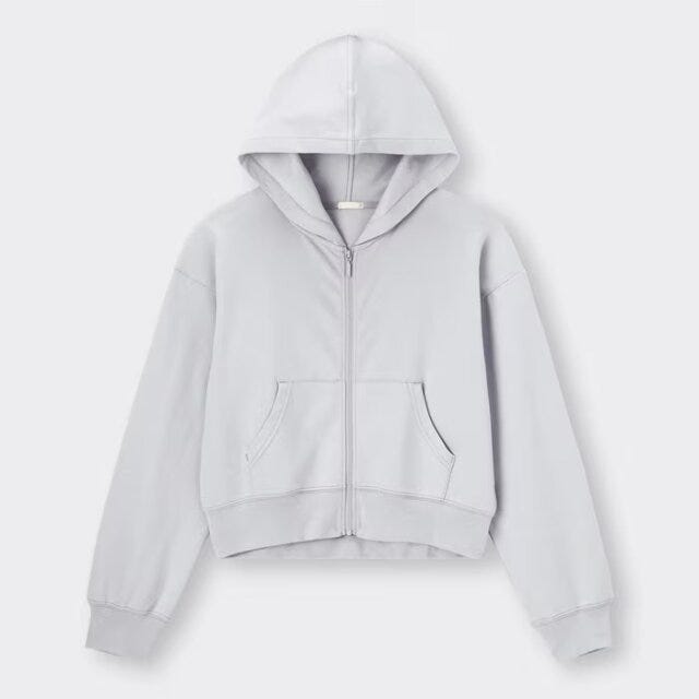 GU　UVカットフルジップパーカ　紫外線対策