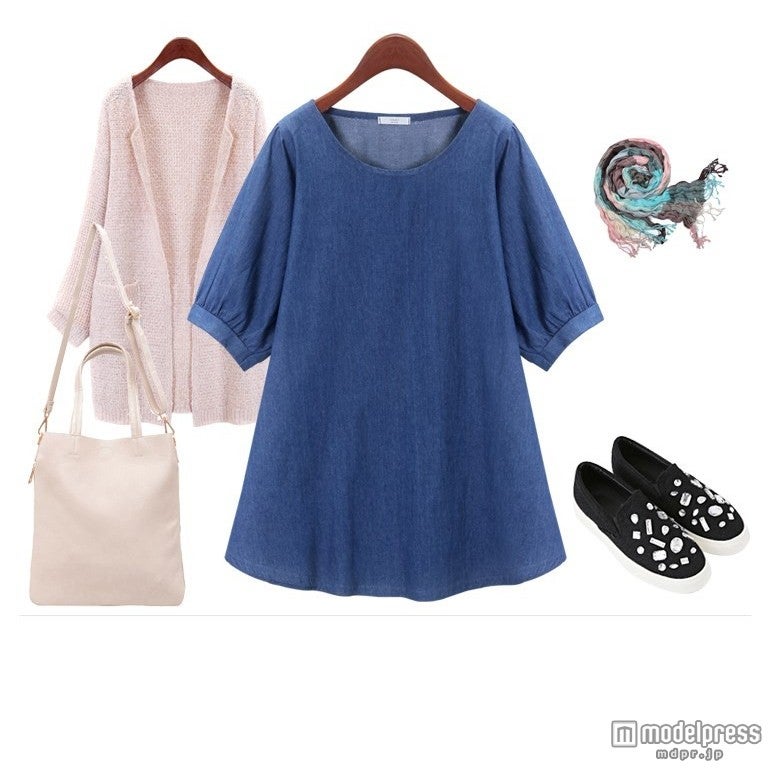 Aラインデニムワンピース「OGAGE JAPAN」3,980円（税込）