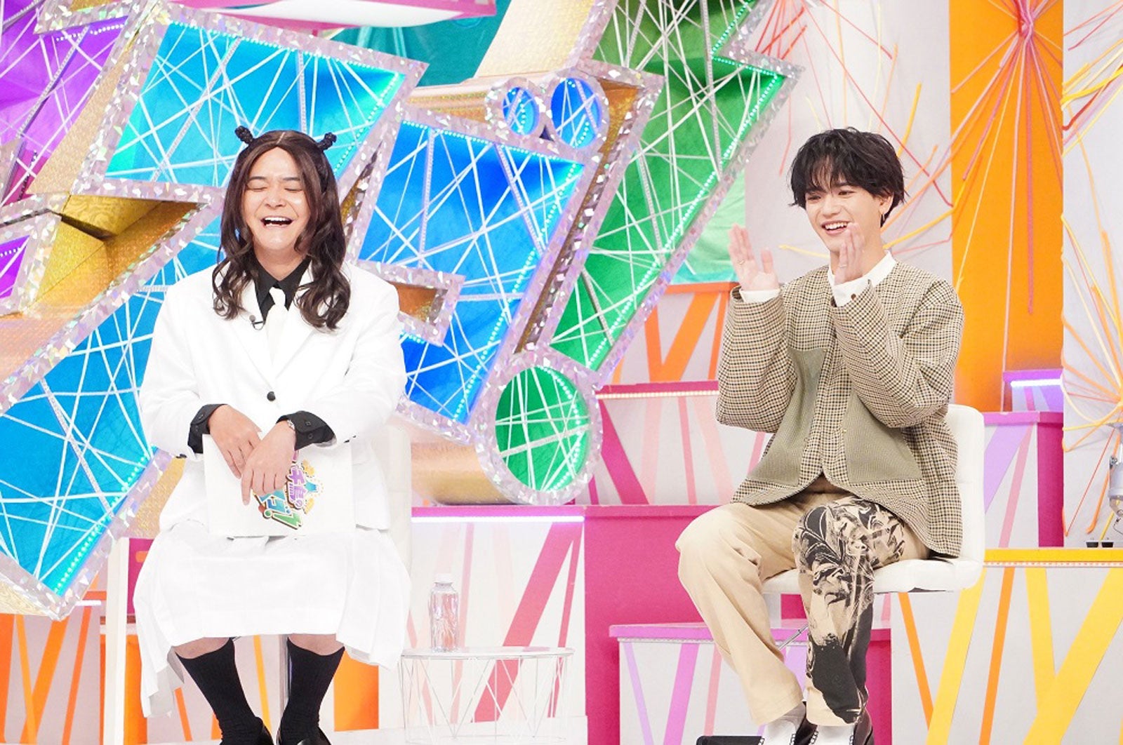 （左から）ノブ、中島颯太（C）フジテレビ