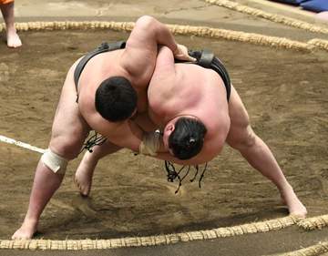 旭富士がひやり5連勝 序ノ口デビューから19連勝 敗れた不動豊「圧すごかった」