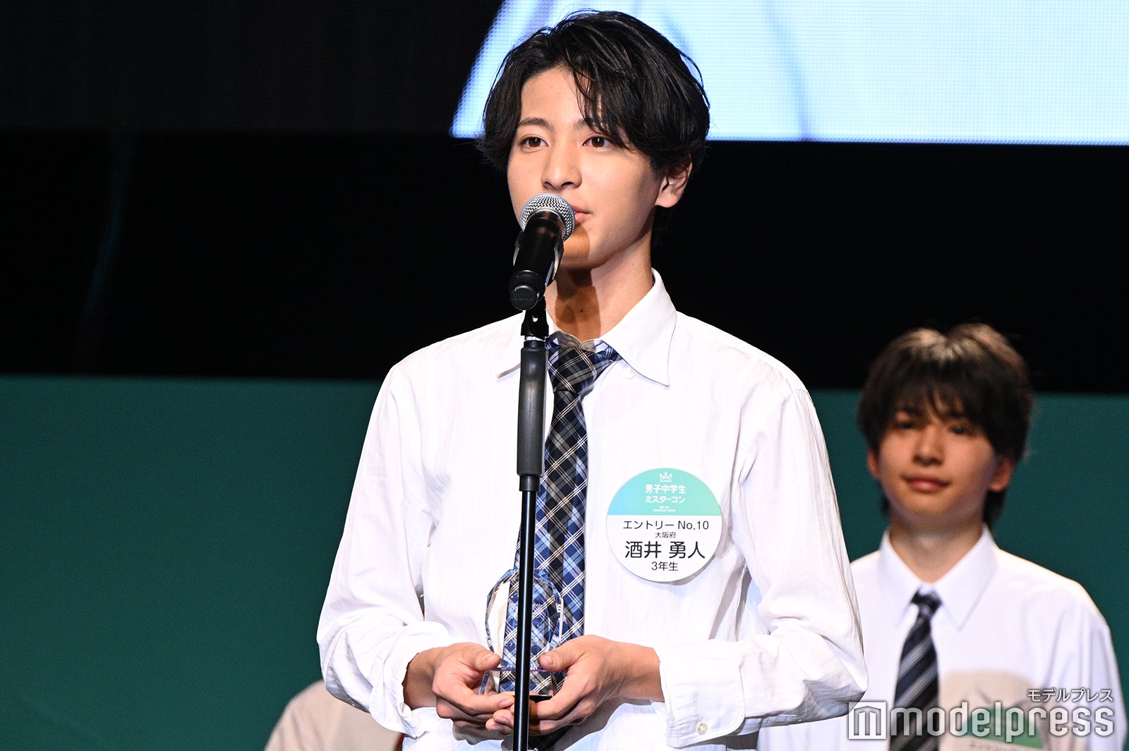 「男子中学生ミスターコン2025」モデルプレス賞を受賞した酒井勇人くん（C）モデルプレス