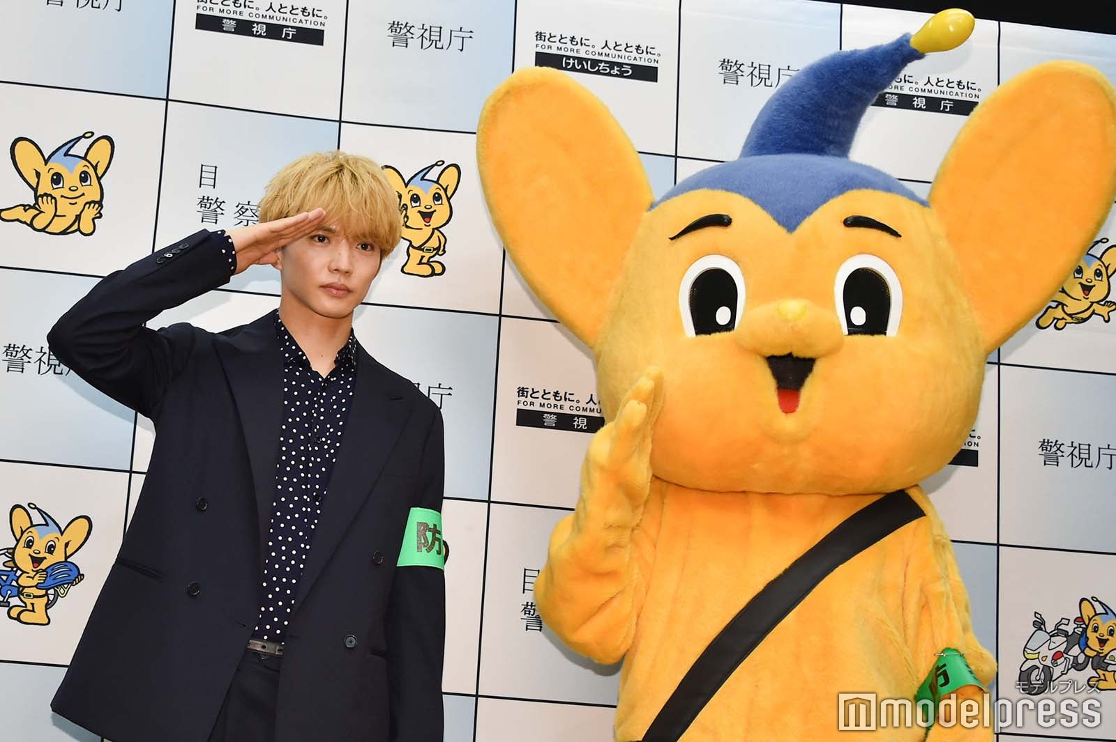 佐藤大樹、ピーポくん（C）モデルプレス