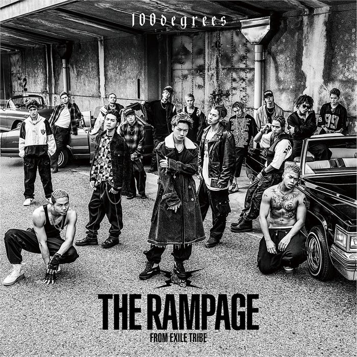 THE RAMPAGE from EXILE TRIBE『100degrees』(11月8日発売)CD版ジャケット写真(提供写真)