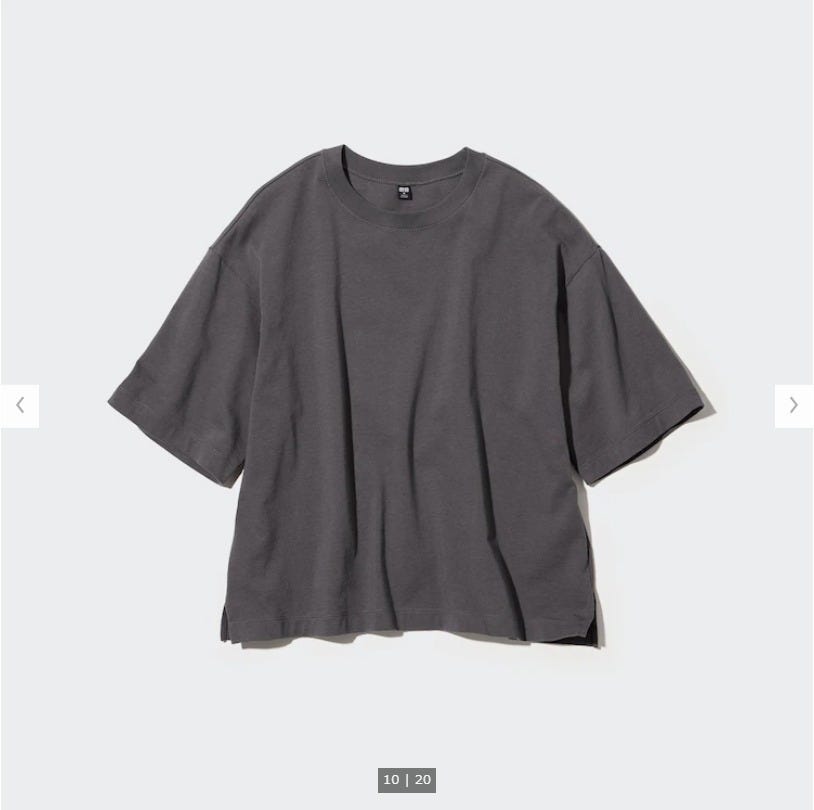 ユニクロ　uniqlo　レディース　アイテム　おすすめ　オススメ　トレンド　人気　コスパ　使える　おしゃれ　お洒落　オシャレ　2022　体型カバー　痩せ見え　細見え　トップス　Tシャツ　オーバーサイズ