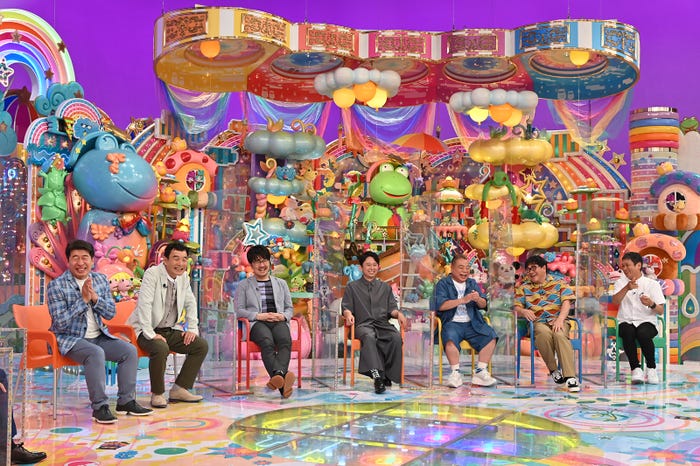 寺門ジモン、肥後克広、土田晃之、有吉弘行、出川哲朗、カンニング竹山、安田和博(C)テレビ朝日