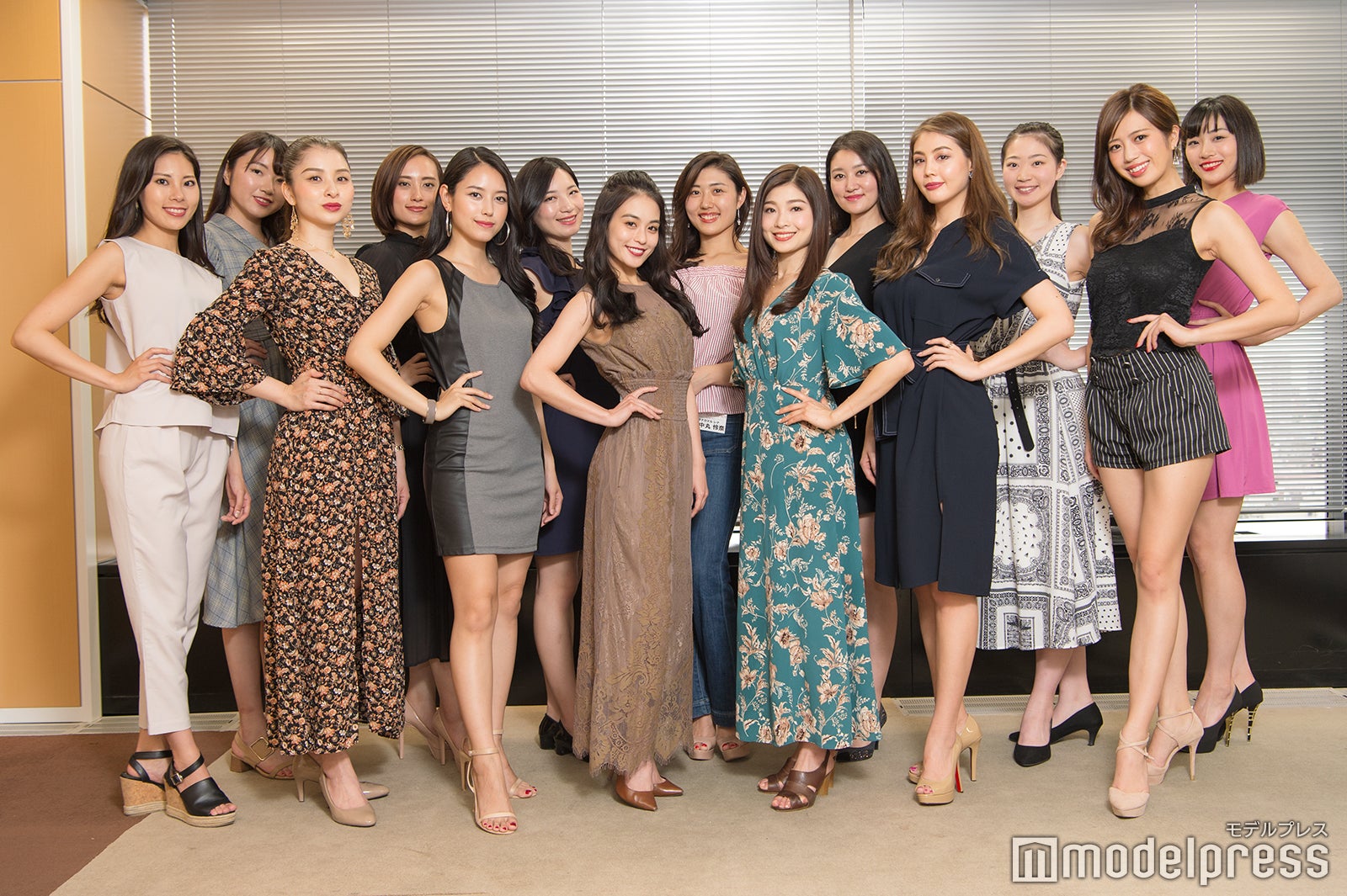 「2019 ミス・ジャパン」東京大会の最終選考会参加者（一部）／（C）モデルプレス