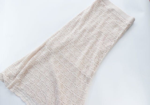 しまむら　ニットスカート　レース