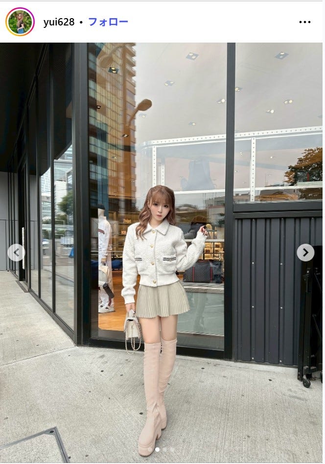 ゆい小池(ゆいちゃみ)Instagramより