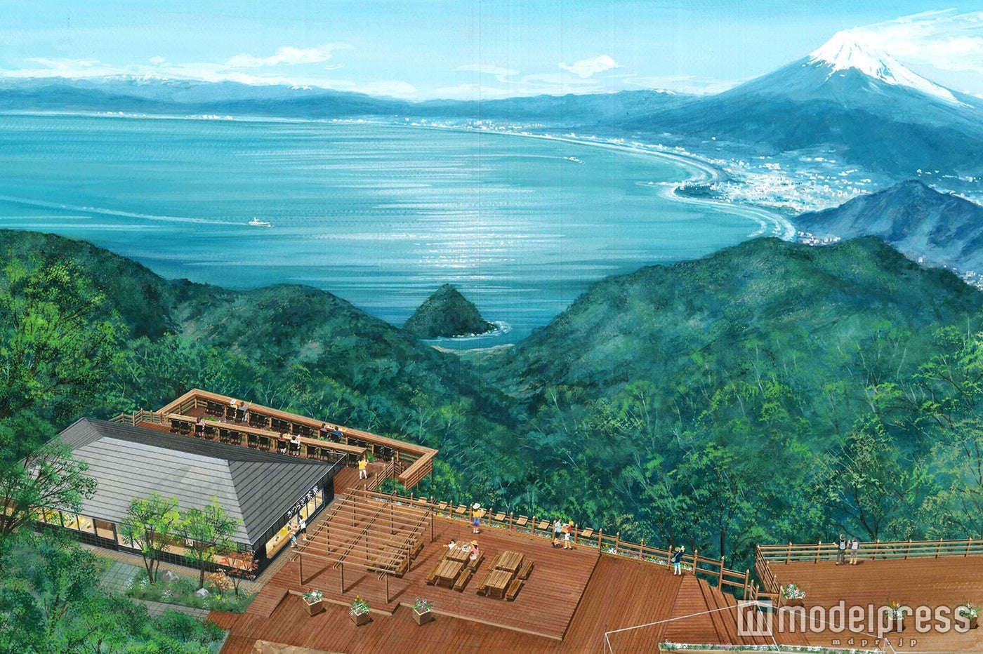 「富士見テラス」イメージ／画像提供：伊豆の国パノラマパーク