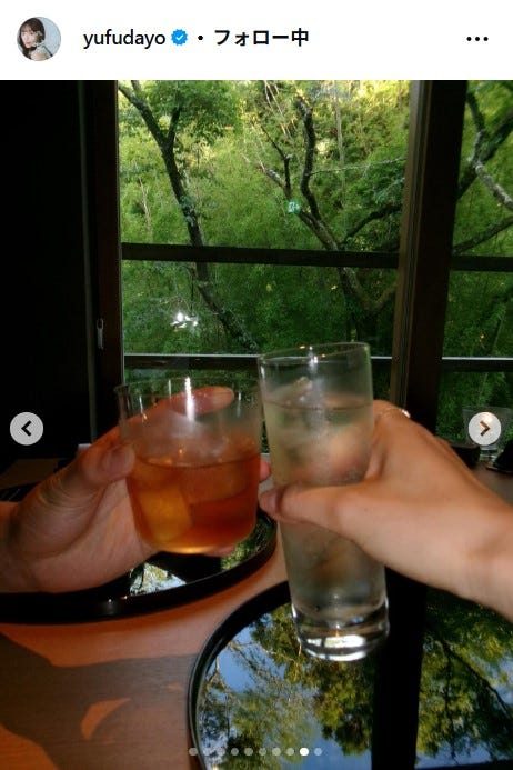 由布菜月Instagramより