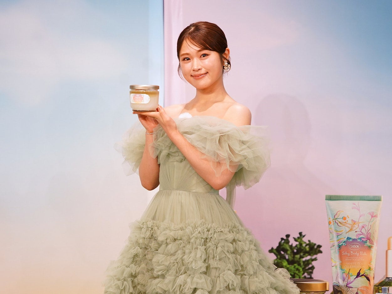 【大阪・心斎橋】上品な香りに渋谷凪咲もうっとり♡ 大丸心斎橋店に「SABON『White Tea Celebration』」のポップアップショップが登場