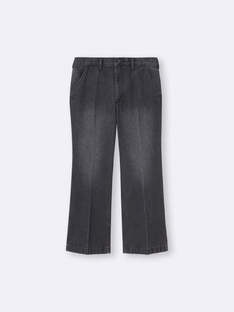 フレアジーンズ 2025gu冬値下げ女性フレアジーンズ