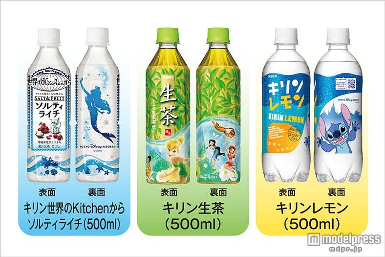 東京ディズニーリゾート限定発売のキリンビバレッジソフトドリンク3種(C)Disney