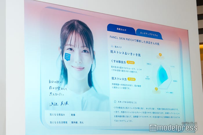 浜辺美波の肌診断結果(C)モデルプレス