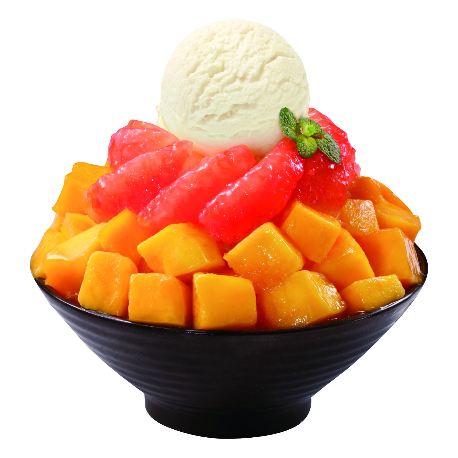 ソルビン、マンゴー＆グレープフルーツ果肉たっぷりなジューシーかき氷が復活