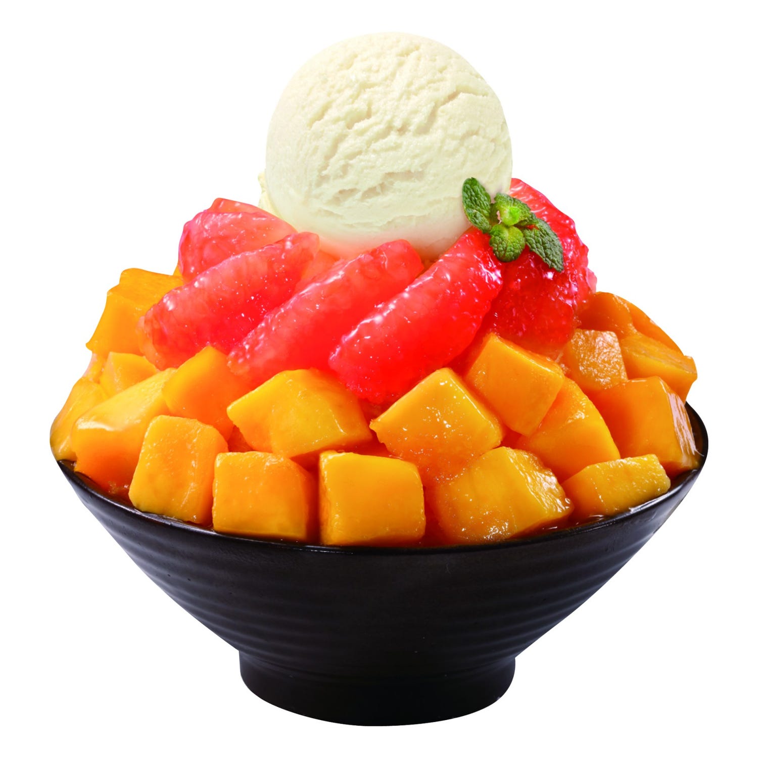 ソルビン、マンゴー&グレープフルーツ果肉たっぷりなジューシーかき氷が復活