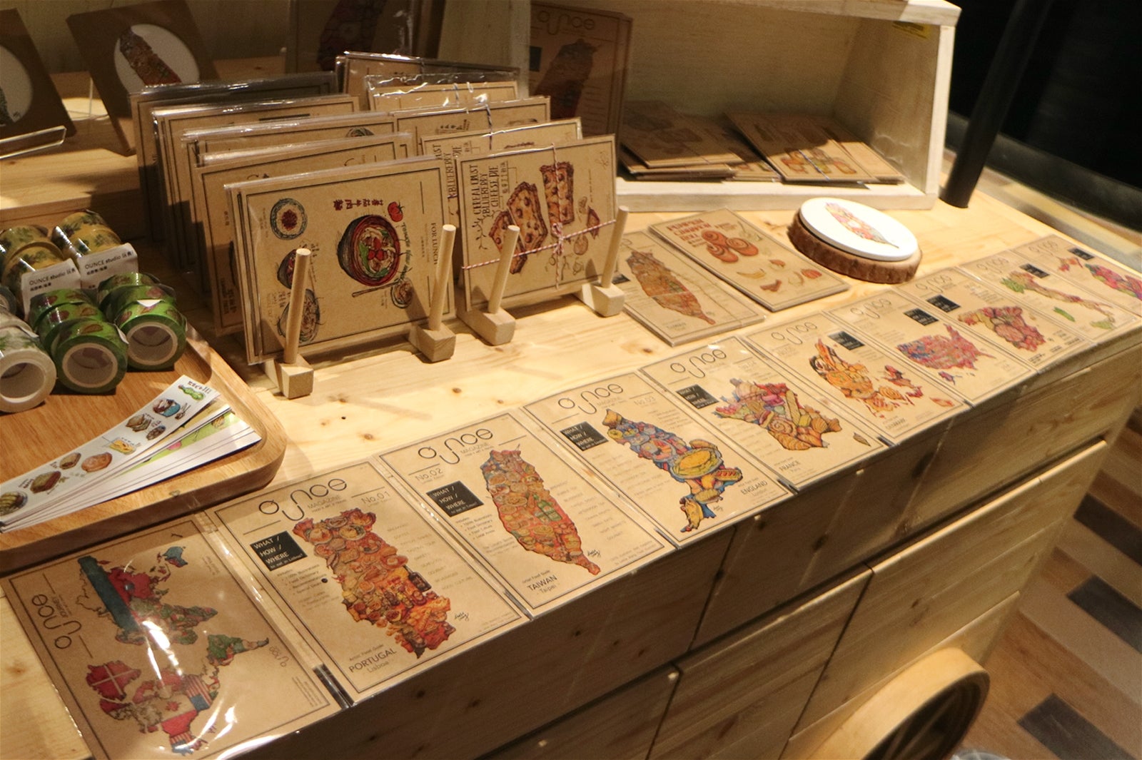 OUNCE studio 食品グループマップはがきセット480TWD／画像提供：所属事務所