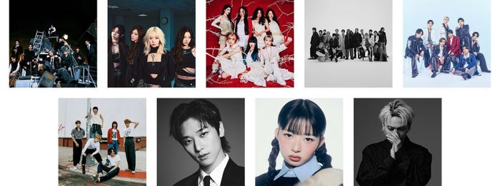 &TEAM(YX LABELS)/aespa(SMエンターテインメント)/HANA(B-RAVE)/THE RAMPAGE(LDH JAPAN)/timelesz(STARTO ENTERTAINMENT)/Xdinary Heroes(JYPエンターテインメント)/JUYEON(THE BOYZ)(One Hundred)/REI(IVE)(STARSHIPエンターテインメント)/SKY-HI(BMSG)/ASEA組織委員会