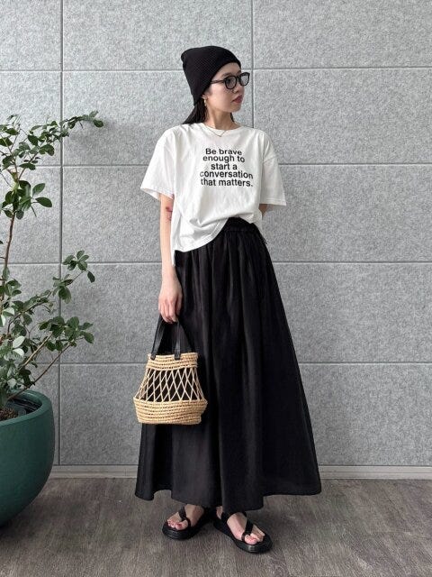 ロゴTシャツ コーデ ロゴTシャツコーデ5