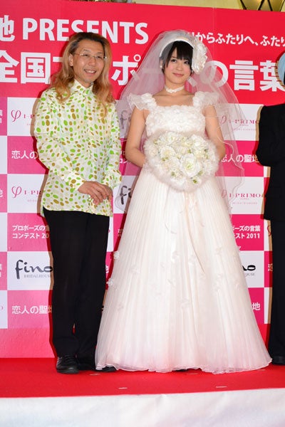 北乃きい、華道家の假屋崎省吾氏