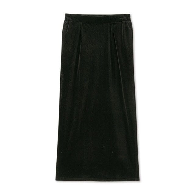 2025冬しまむら女性おすすめベロアナロースカート