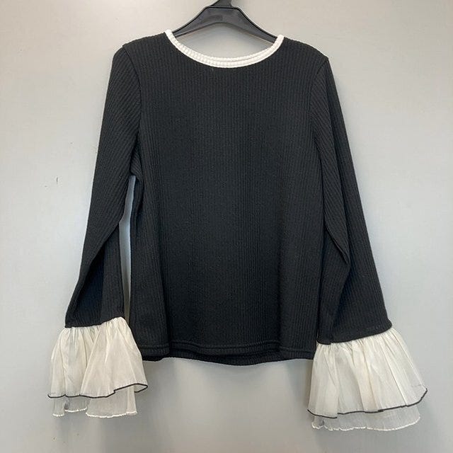 しまむらyuki×Taiyou袖デザインリブニットプルオーバー