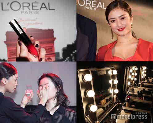 【ロレアル パリ】ルージュシグネチャーからツヤタイプデビュー 新製品発表会に谷まりあが登場