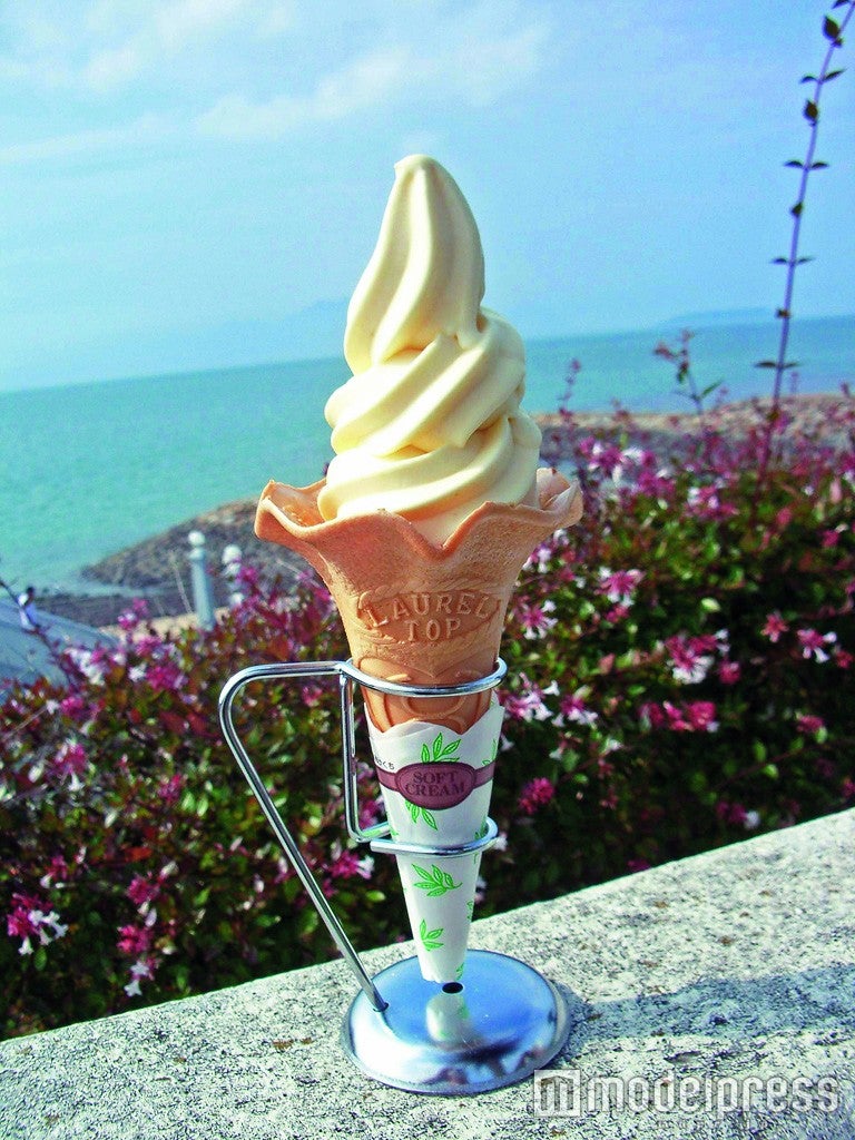 「道の駅 有明リップルランド」の「デコポンソフト」￥300