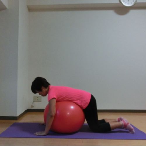ストレッチ,バランスボール