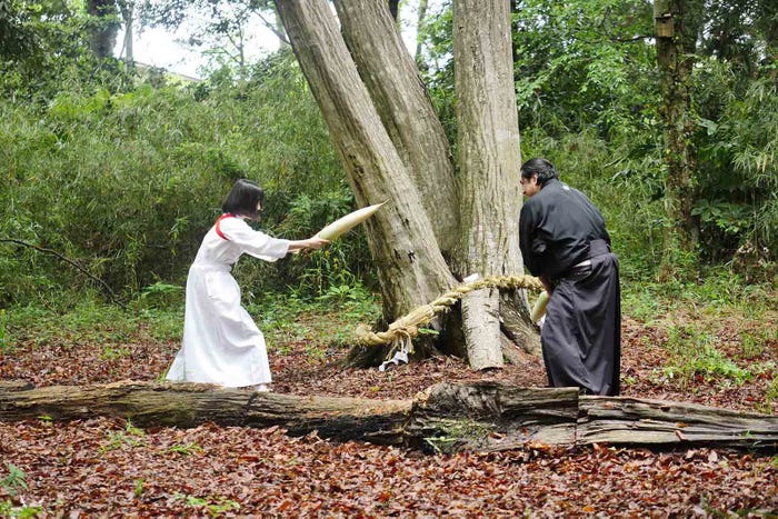 浜辺美波、小手伸也(C)フジテレビ