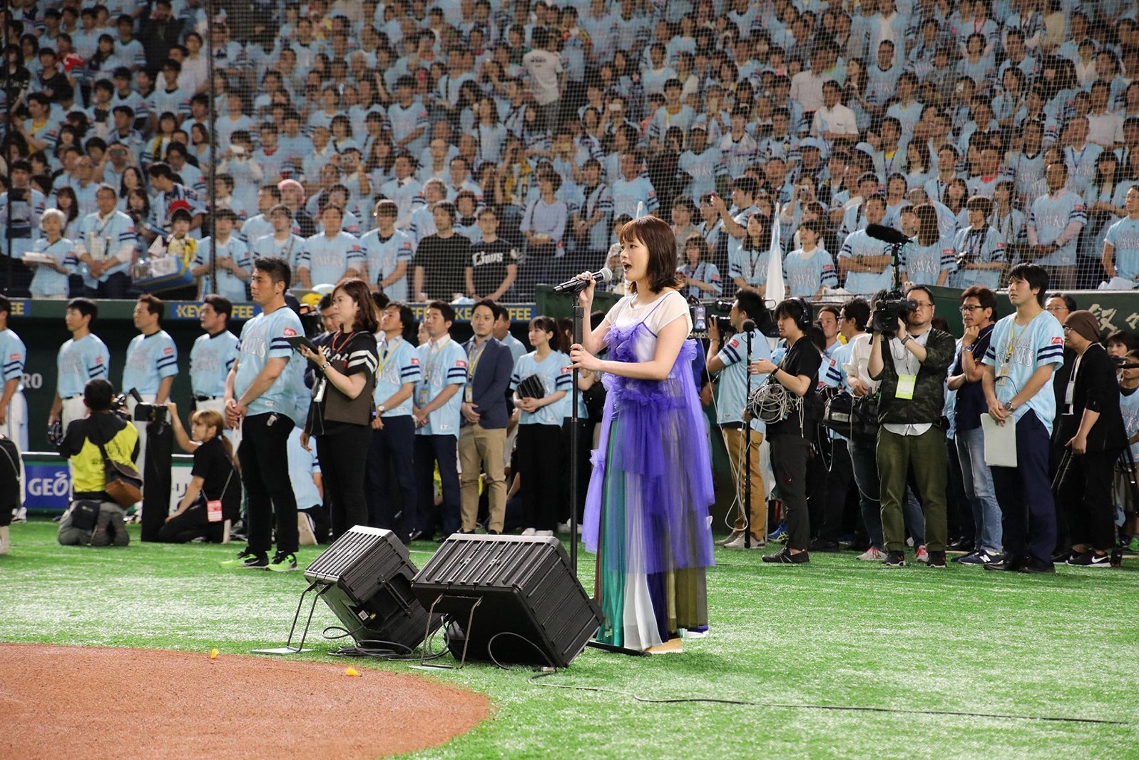 大原櫻子、4万7000人の前で初の国歌独唱