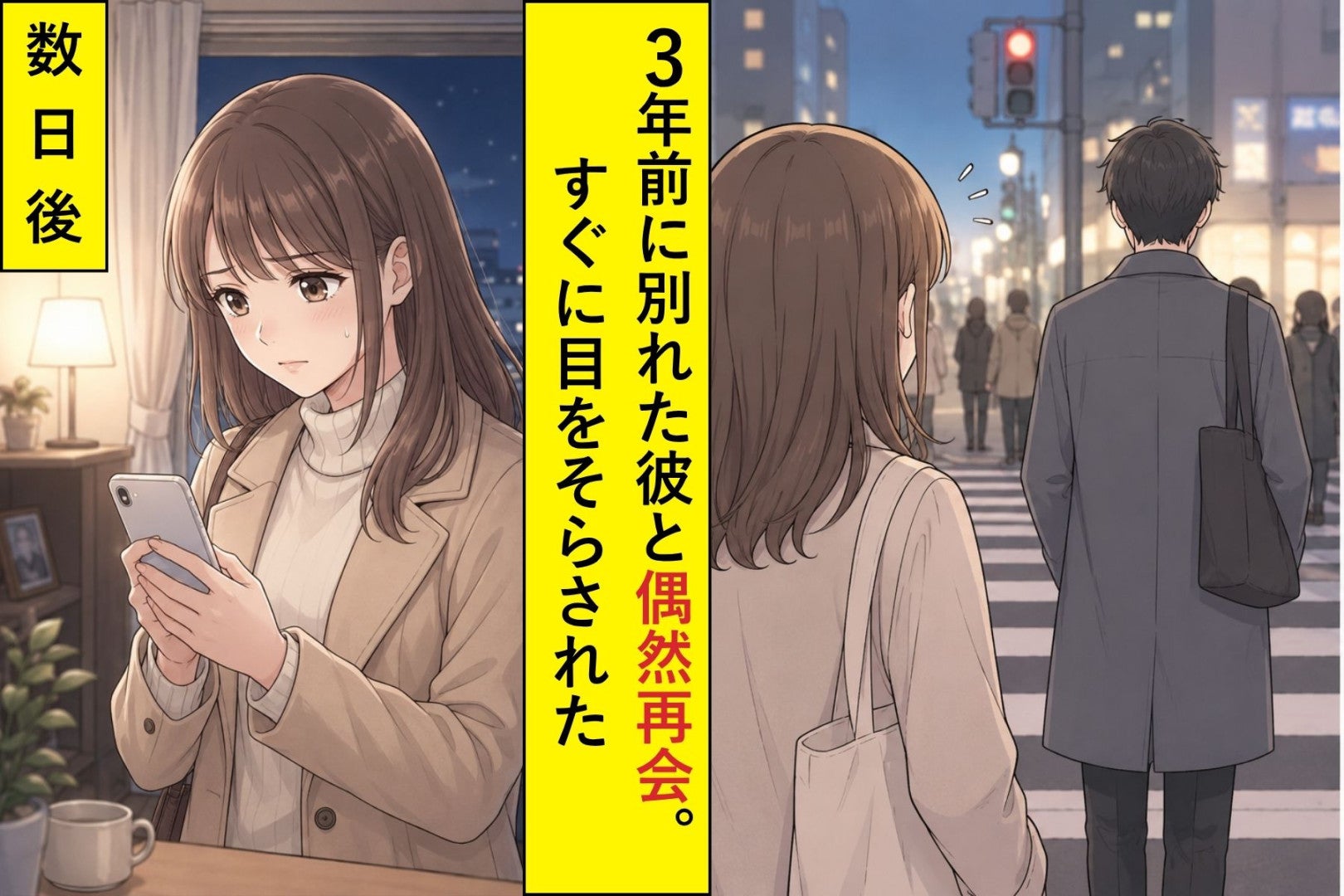 信号の向こうで目をそらした元彼から、数日後に届いた短いメッセージ