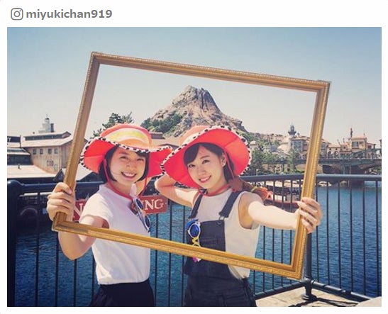 NMB48渡辺美優紀、テレ朝・弘中綾香アナとディズニーシー満喫