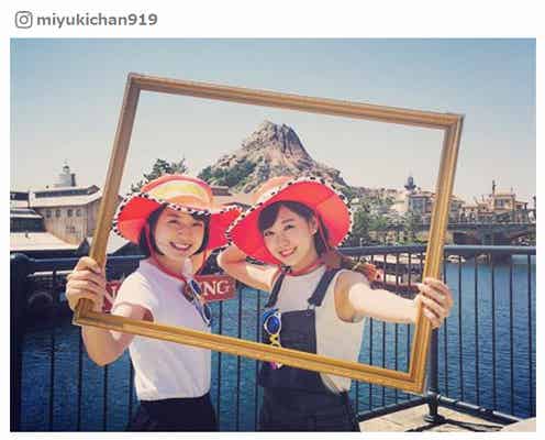 NMB48渡辺美優紀、テレ朝・弘中綾香アナとディズニーシー満喫