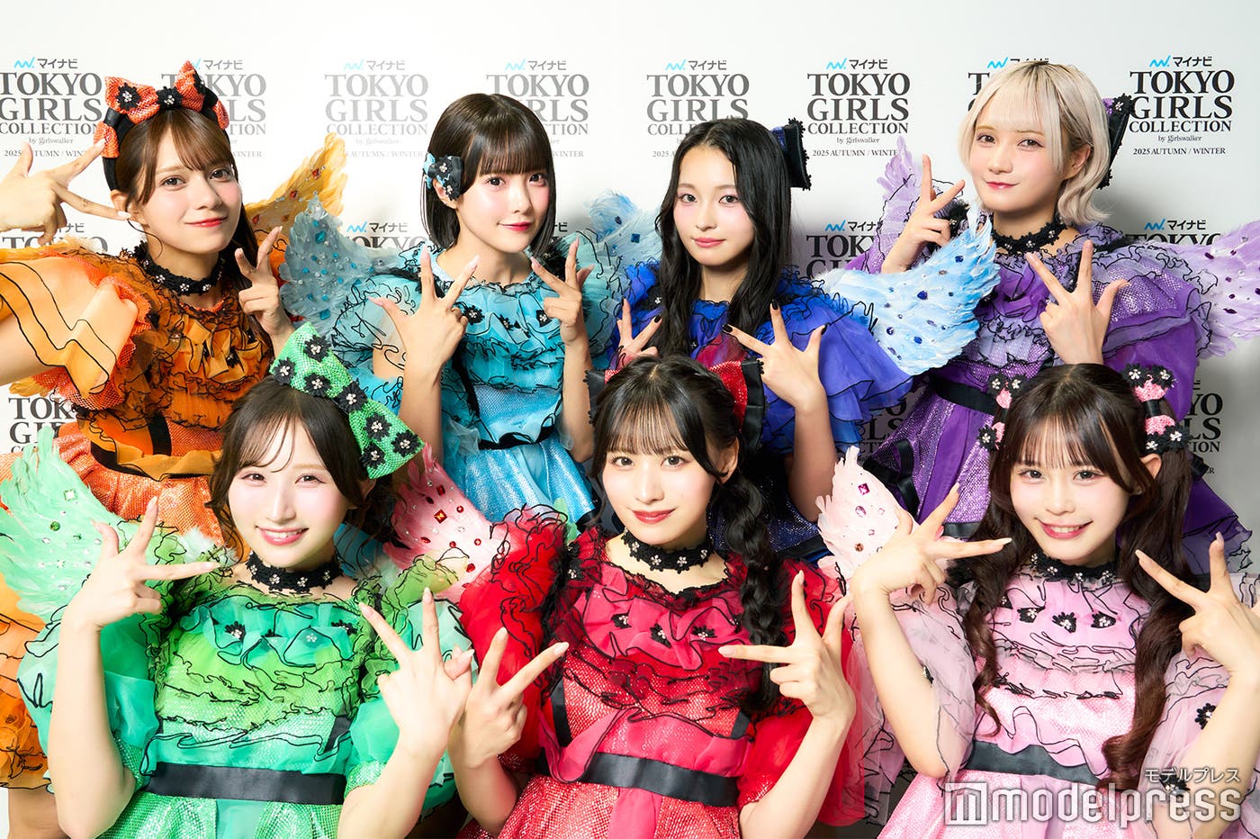 CANDY TUNE(左上から南なつ、福山梨乃、桐原美月、宮野静、小川奈々子、立花琴未、村川緋杏)(C)モデルプレス