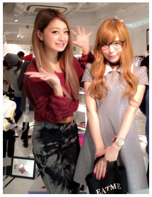 (左から)池田美優、益若つばさ/池田美優Twitterより