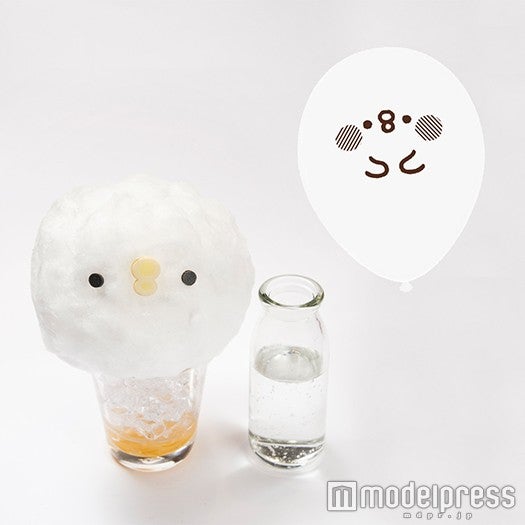 「ピスケのふわふわ初恋綿菓子ソーダ～ふうせんつき～」￥880（税抜）（C）kanahei／TXCOM