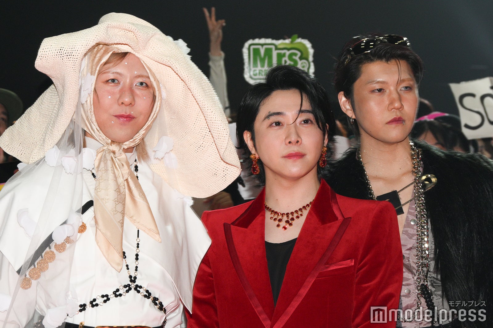 Mrs. GREEN APPLE／藤澤涼架、大森元貴、若井滉斗（C）モデルプレス