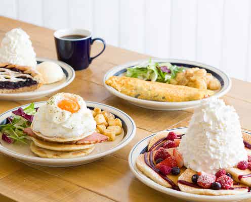 エッグスンシングス、大阪の大学内に初出店 エッグインクラウドやパイなど限定メニュー尽くし