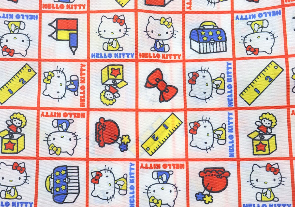 エコバッグに描かれたハローキティのレトロな柄 エコバッグに描かれたハローキティのレトロな柄