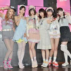 「ミスiD(アイドル)2014前夜祭」記者会見/玉城ティナ(左から3番目)