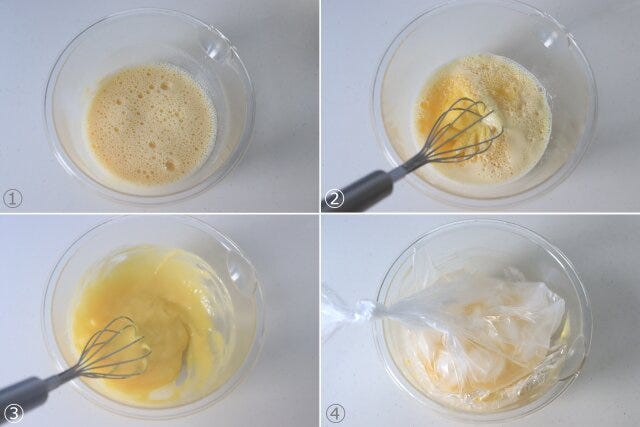 カスタードクリーム作り　手順