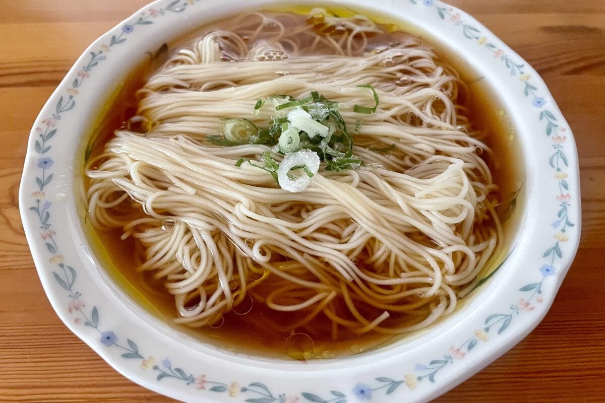 オリーブわさびそうめん