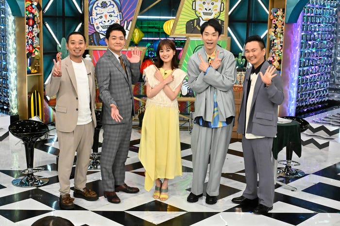 大悟、ノブ、生田絵梨花、濱家隆一、山内健司(C)日本テレビ
