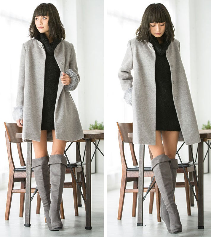 タートルネックニットチュニックワンピース「Re:EDIT by GALSTAR」3,598円（税込）／画像提供：Re:EDIT by GALSTAR