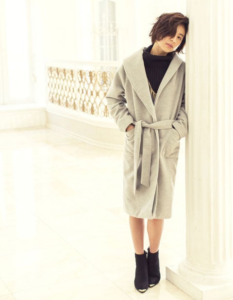 モッサボリュームカラーガウンコート「Re:EDIT by GALSTAR」5,998円（税込）／画像提供：Re:EDIT by GALSTAR